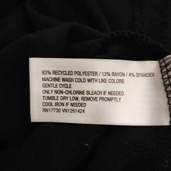 Wild Fable Crop Black Long Sleeve Women's Top - Picture 4 of 5